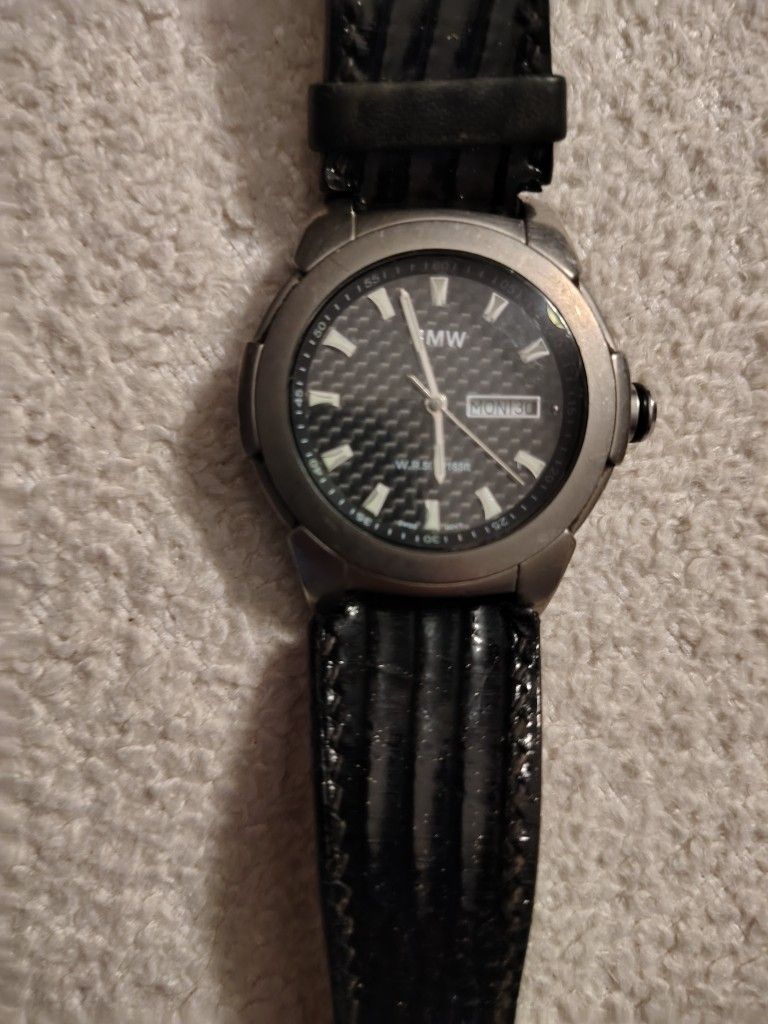 BMW Men's Wrist Watch, Swiss Made,Titanium Case and Buckle