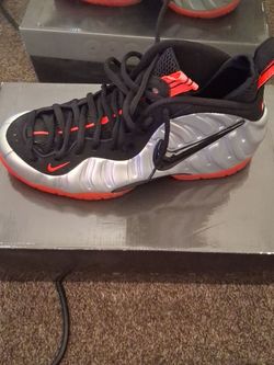 Nike Air Foamposite Pro Silver Crimson