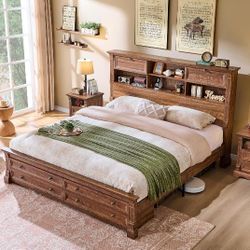 Queen Size Bed Frame With Storage