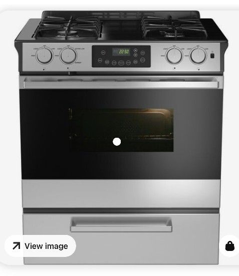 IKEA FRAMTID Slide-In Range Gas Cooktop Stainless NEW