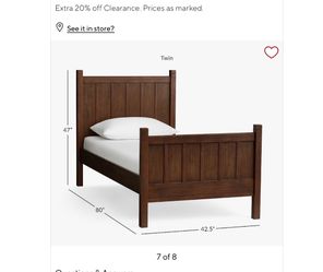 Twin Pottery Barn Bed
