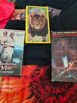 3 VHS movies.