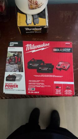 Milwaukee Forge 8 AH 2 pack battery brand new not opened