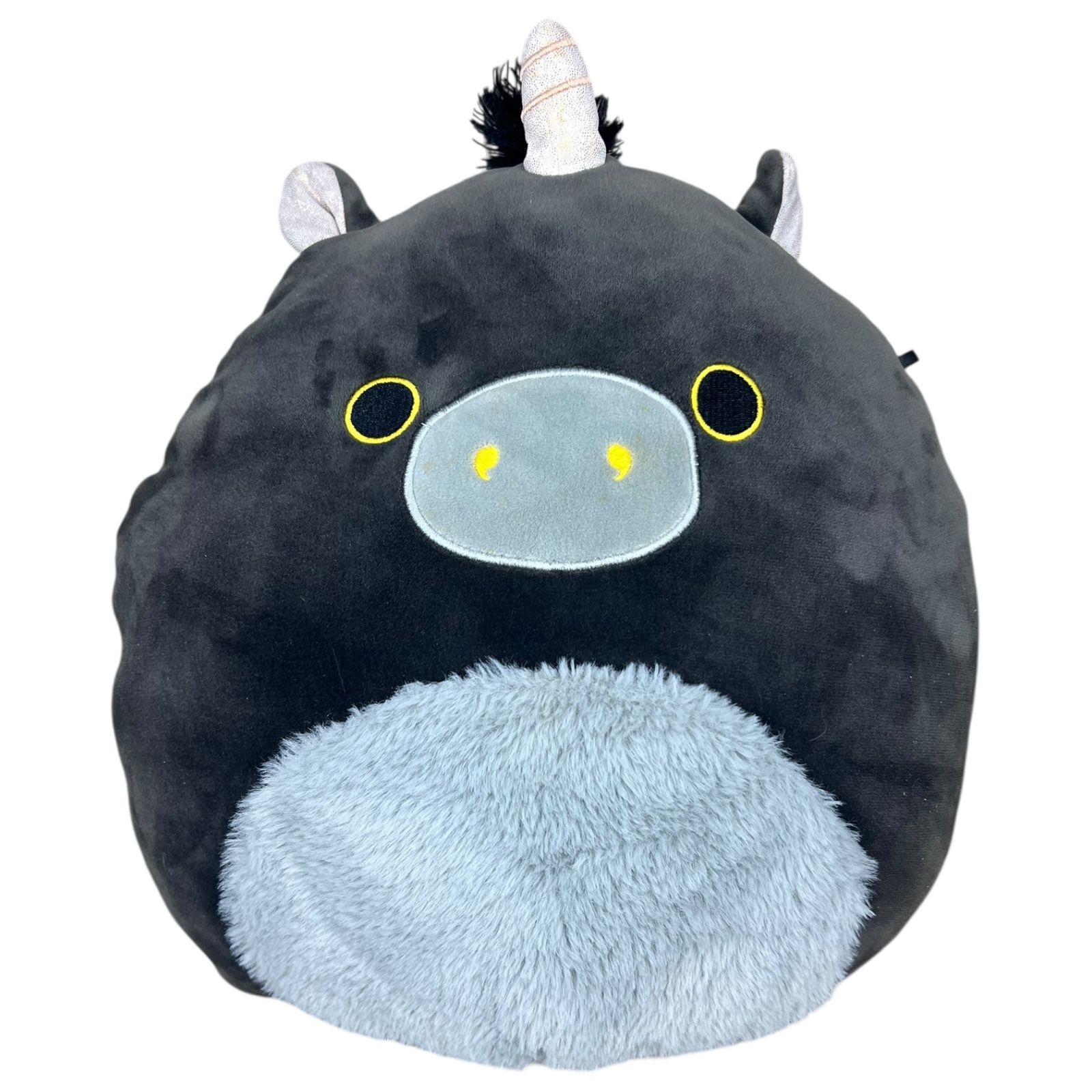 Squishmallows Original 12-Inch Nicolita Black and Gold Unicorn