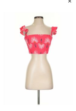 Hot Pink Lulu's Crop Top Size Small