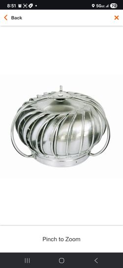 12 in. Galvanized Externally Braced Replacement Turbine Head