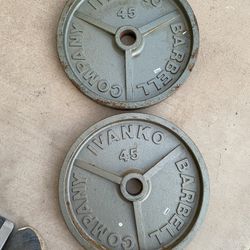 Ivanko 45lb Olympic Weight Plate Set 