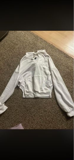 White Pullover Hoodie Sweatshirt