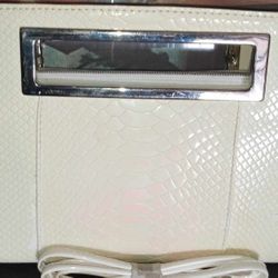 Designer Snakeskin Clutch Purse With Strap  New Never Used 