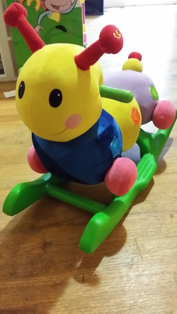 Baby Einstein caterpillar rocker very rare