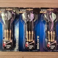 Unicorn S200 19g Dart Set Lot of 3