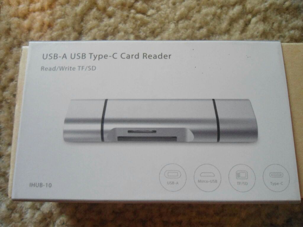 USB-C to TF/SD card reader