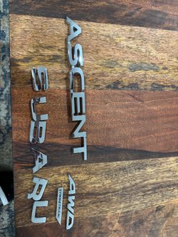 Subaru Ascent letters