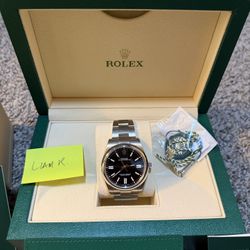 Rolex Oyster Perpetual Black Dial 41mm