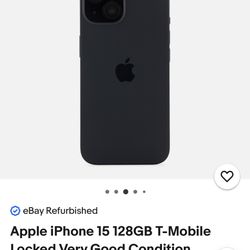 I Phone 15. T Mobile. 128 Gb. Brand New 