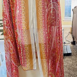 lpc Printed Multi Colour Chiffon Duppata Made In Pakistan 