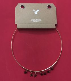 American Eagle dangling stars choker necklace