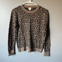 Cheetah Print Sweater