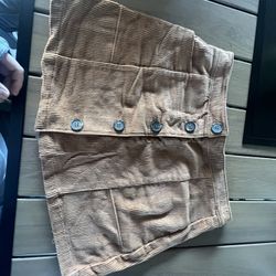 Orangey Brown Corduroy Skirt 