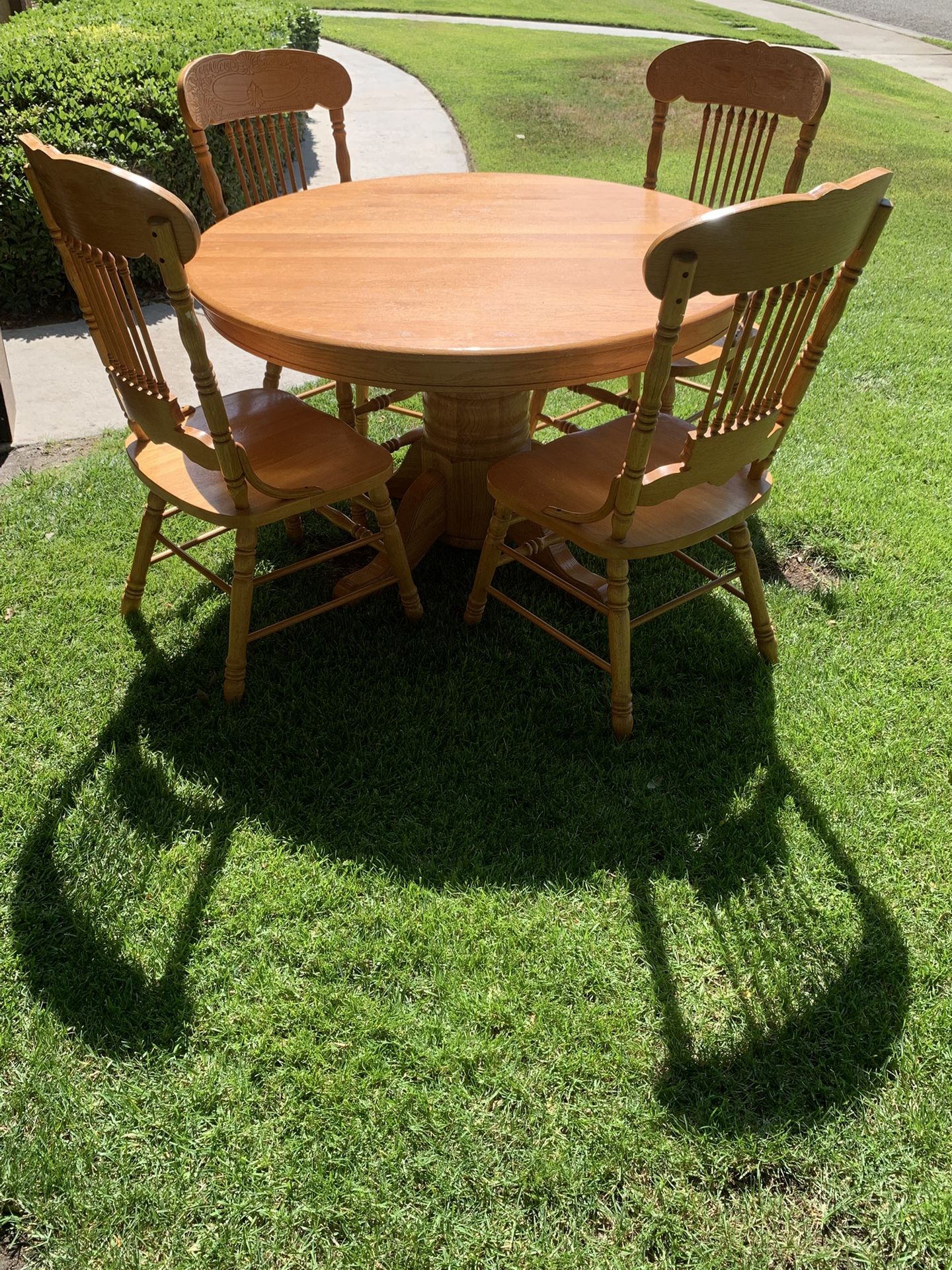 Oak Dining Table Set