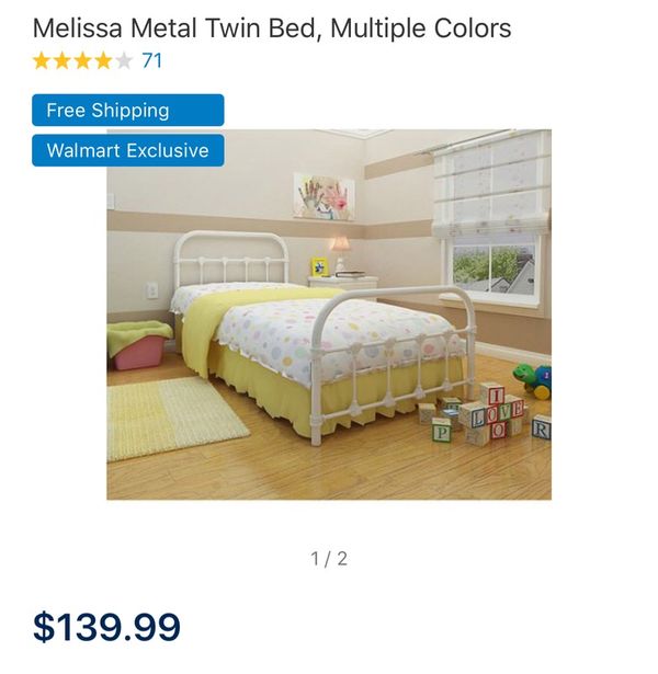 Melissa Metal Twin Bed White For In Spartanburg Sc Offerup Open In The Appcontinue To Mobile Website
