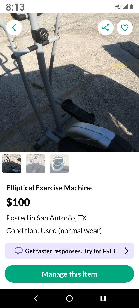 Elliptical Exercise Machine
