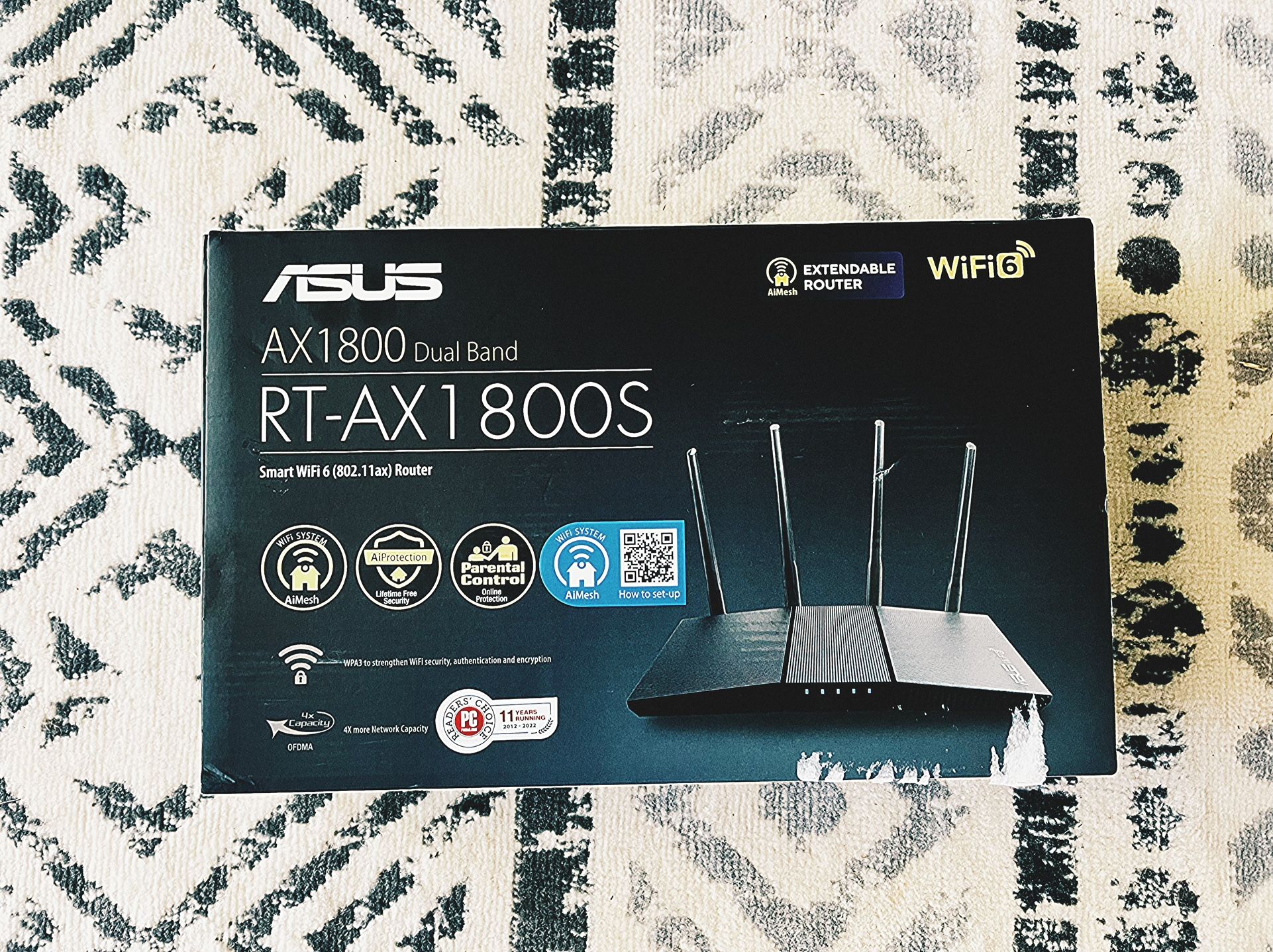 ASUS RT-AX1800S WiFi 6 Router – Ultra-Fast & Secure!