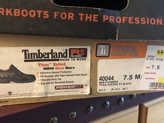 Timberland Pro Titan Oxford Safety Toe Size 7.5
