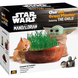 NEW - Chia Cat Grass Planter - Star Wars The Mandalorian The Child