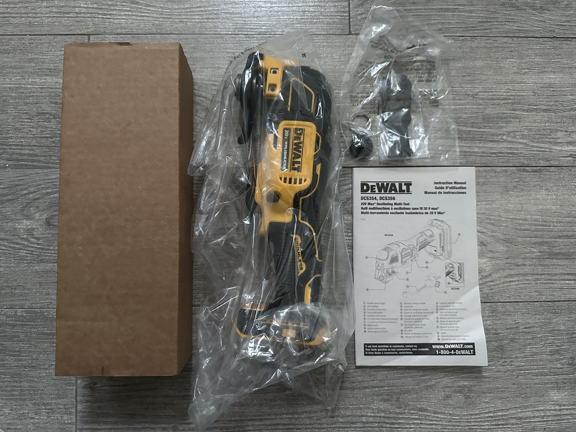 NEW DeWalt DCS354B Cordless Oscillating Multi Tool yellow black