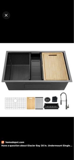 Glacier bay farm style sink