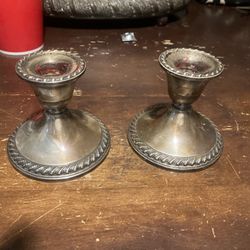 Sterling Silver Candle Holder’s 