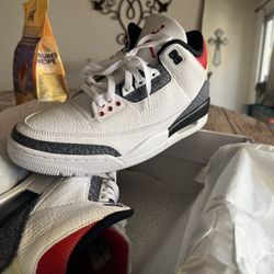 Jordan 3 Red Denim