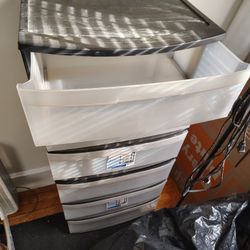 Three Drawer Plastic Cart 