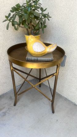 Metal little side table