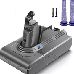 for Dyson V6 Battery 21.6V 6000mAh V6 Animal V6 Absolute V6 Motorhead eta