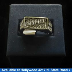 Men's Ring - White Gold 10k (.417) 8.6 grams Size 10