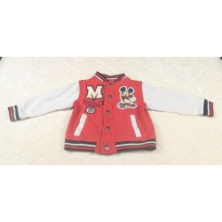 Disney Mickey Mouse Varsity Jacket Red White Letterman 2T Superstar Legend 28