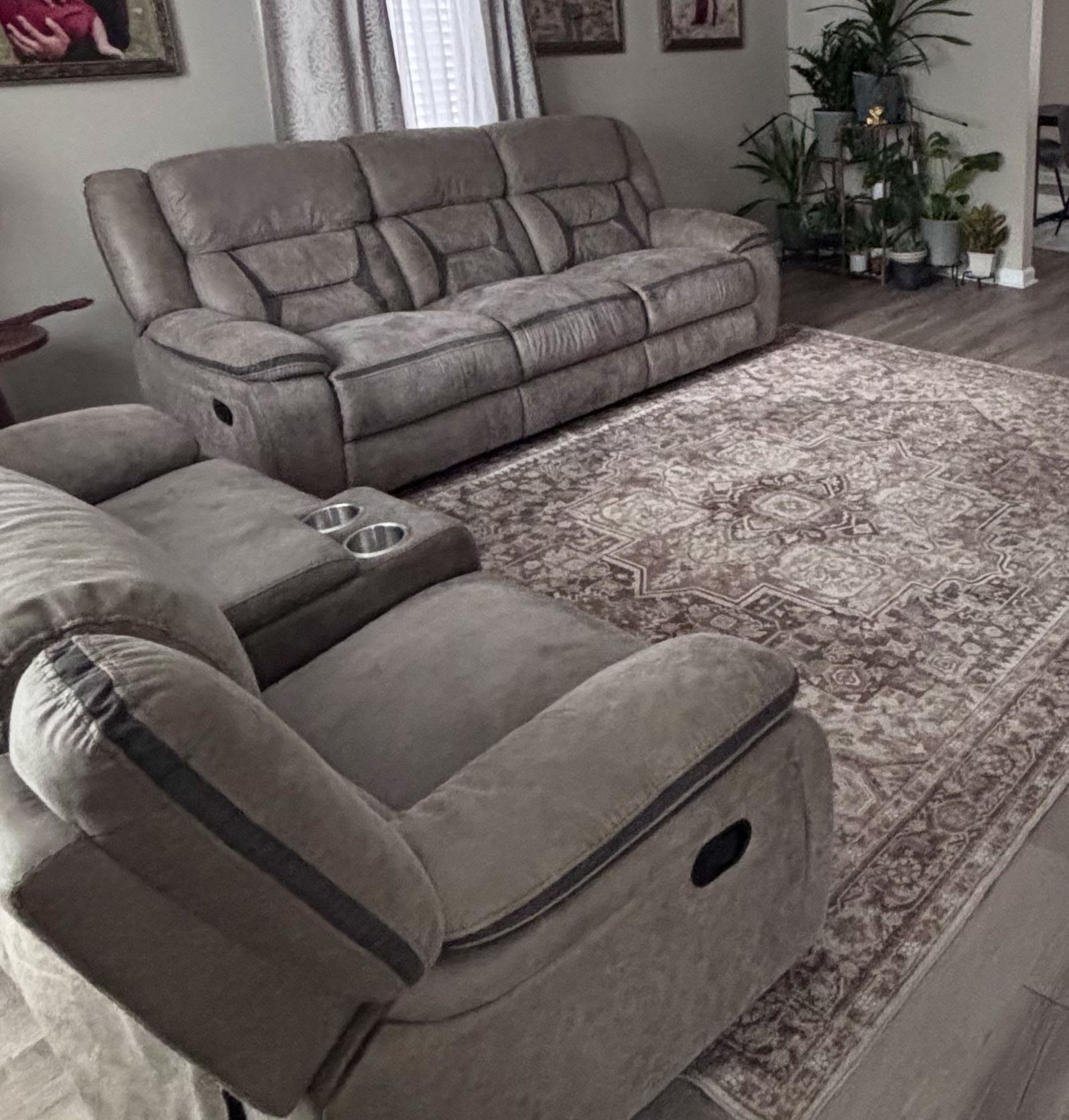 One Piece Recliner Couch