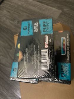 Glow in the dark puff paint