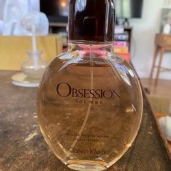 4.2 Ounce Calvin Klein Obsession Mens Cologne/ Read Description  