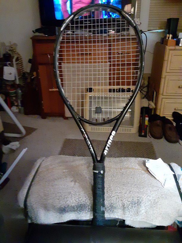 Prince Silver Carbon Tennis Racket 