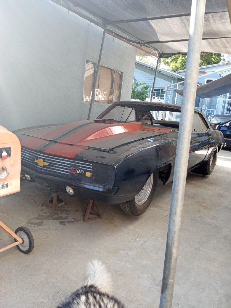 1 Peice Fiberglass Front End Hardwood For 69 Camaro