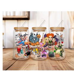 Halloween Disney Glass Cup