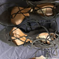 Steve Madden Open Toed Laceup Heels