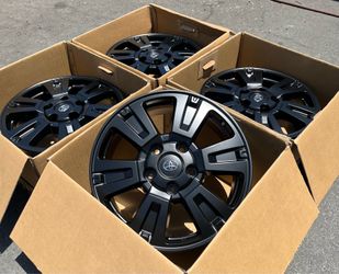 “20 Toyota Tundra Satin Black Rims/Wheels (Exchange available)