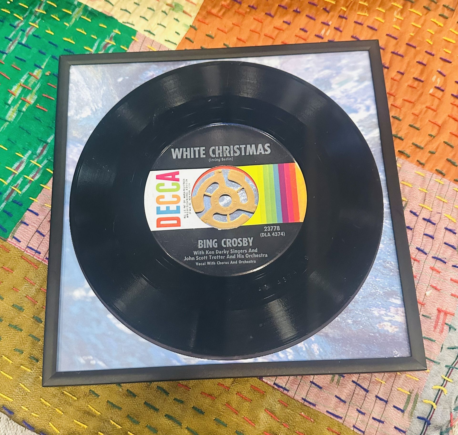 45 Vinyl “White Christmas”/“God Rest Ye Merry Gentlemen “ record