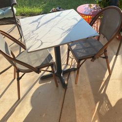 Set Of Bistro Table And Chairs- French