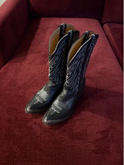Retro Rock Black cowgirl boots