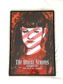 Mint condition 2003 Bill, Graham (Jack, White, and the white stripes) rock concert poster